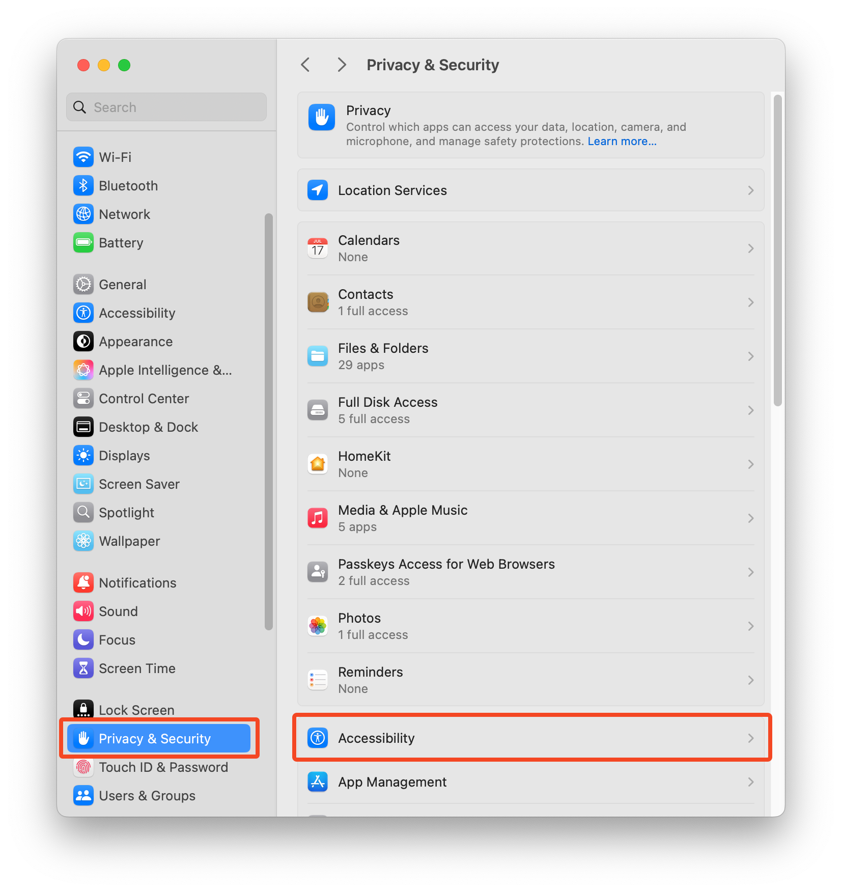 First launch and Accessibility permission