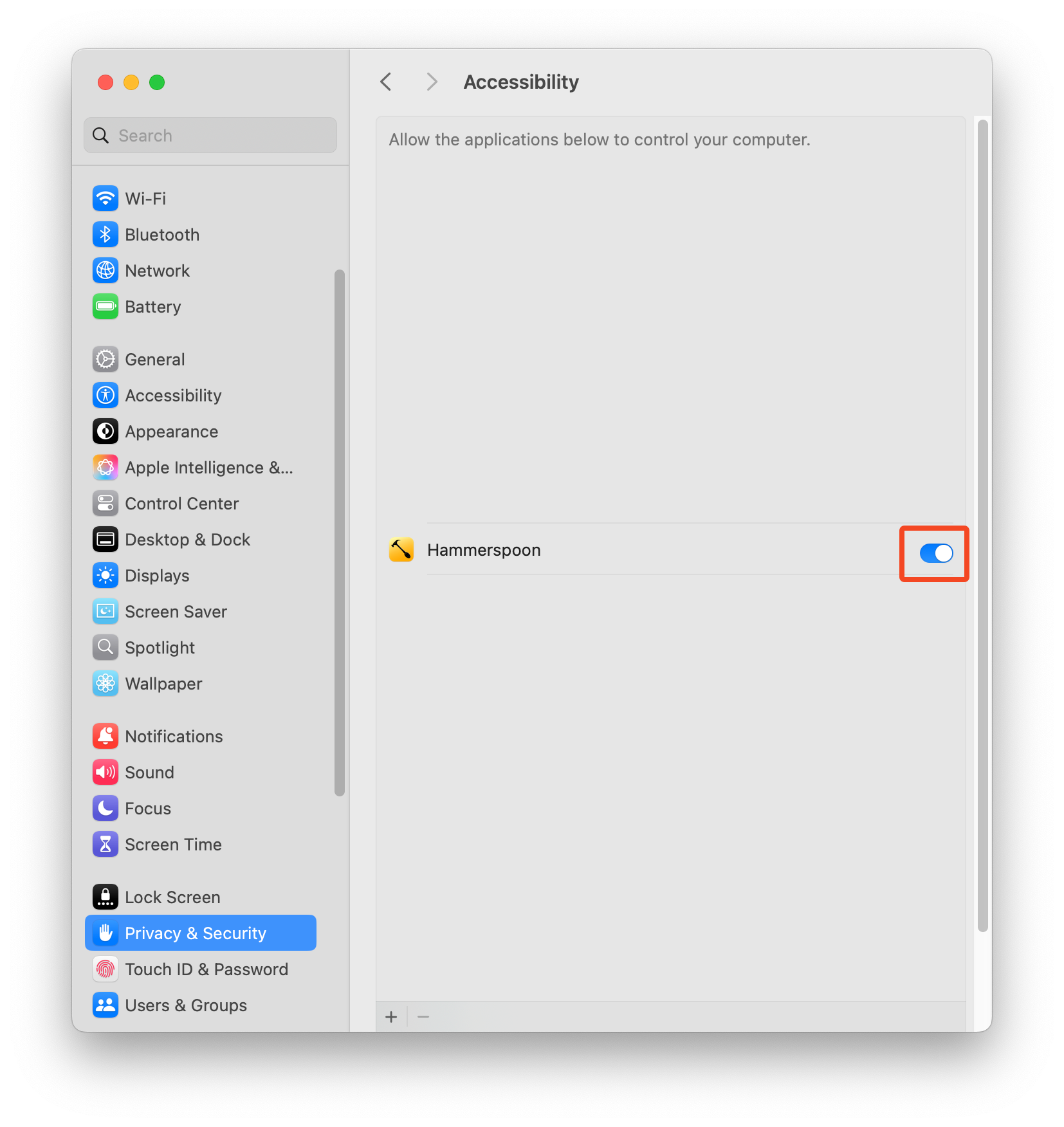Confirm the menu bar agent
