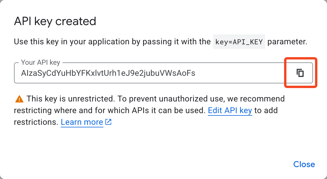 Paste into settings